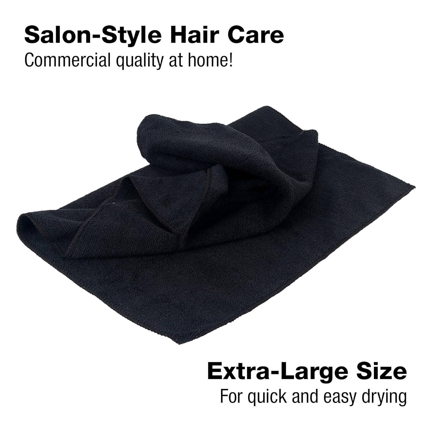 Eurow Professional Salon Towels Gentle and Soft Microfiber Hair Drying 16 x 29 Inches 10 Pack : Beauty
