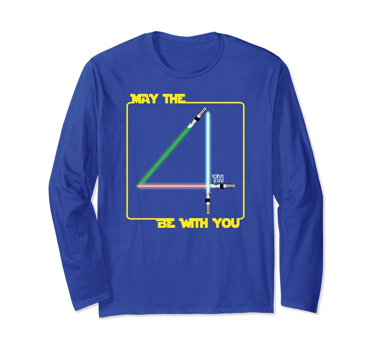 May The 4th Be With U You, Fourth, Funny Long Sleeve T-Shirt-anz