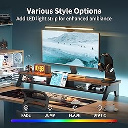 Dual Monitor Stand Riser,LED 2-Tier 39.3 Inch