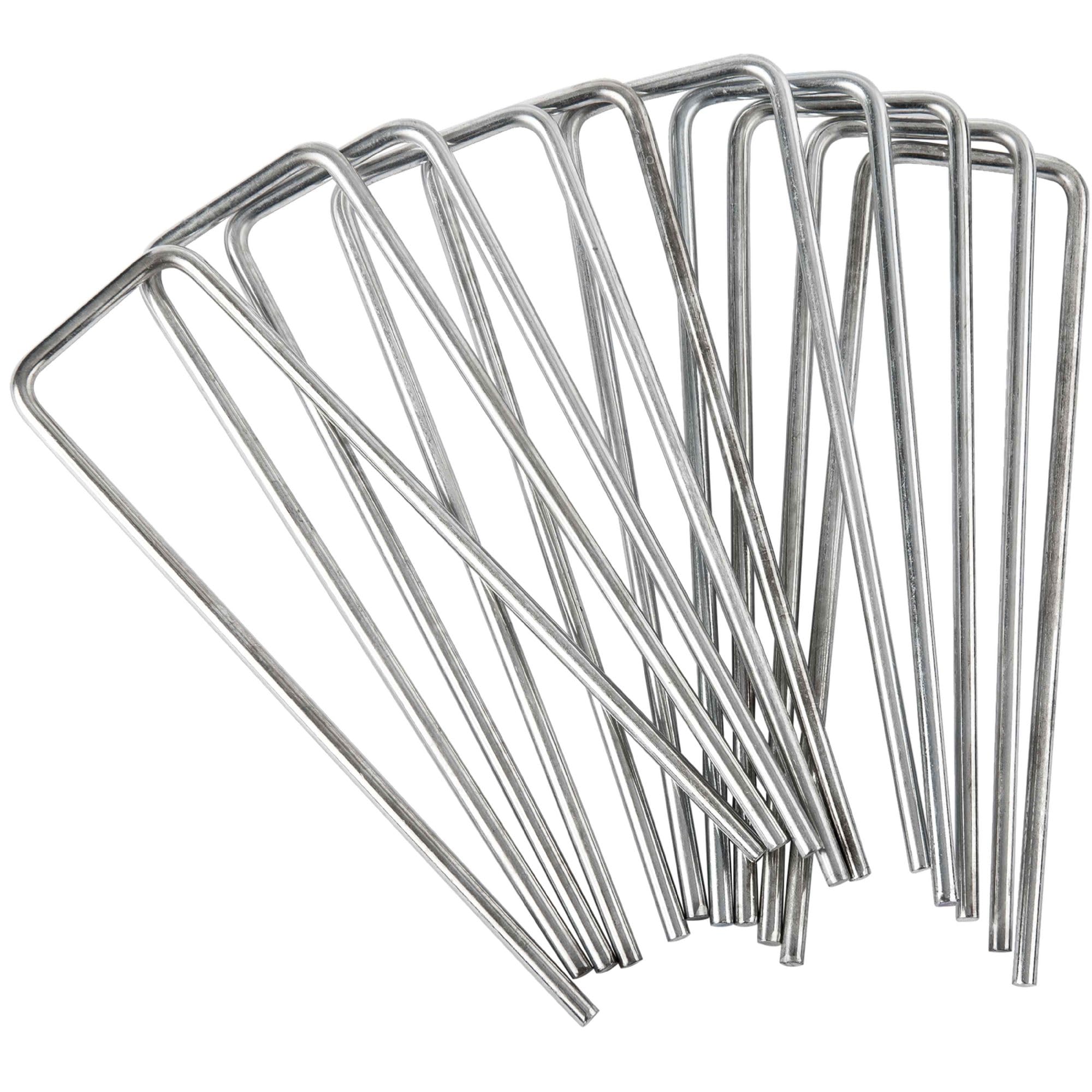 Set of 40 Galvanised Metal Staples WERKA PRO 15 x 4 cm