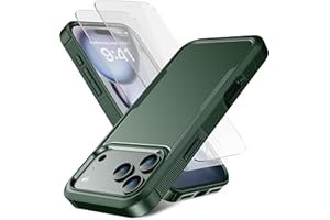 RonShieh for iPhone 17 Pro Max Case [Shockproof] [Dropproof] [Heavy Duty Protection] [Pocket-Friendly] Slim & Tough Non-Slip Protective Phone Cover for iPhone 17 promax 6.9inch, Teal Green