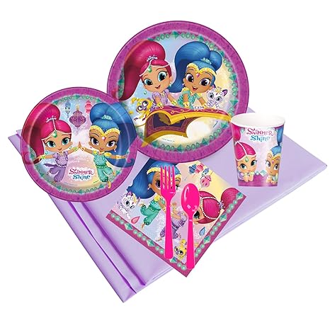 Amazon.com: BirthdayExpress Shimmer and Shine Party Supplies - Party Pack for 8: Toys & Games