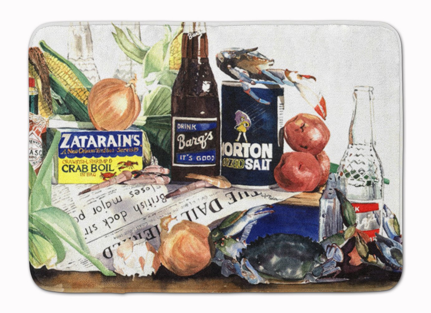 Caroline's Treasures Barq's, Crabs, and Spices Floor Mat, Multicolor, 19" x 27"