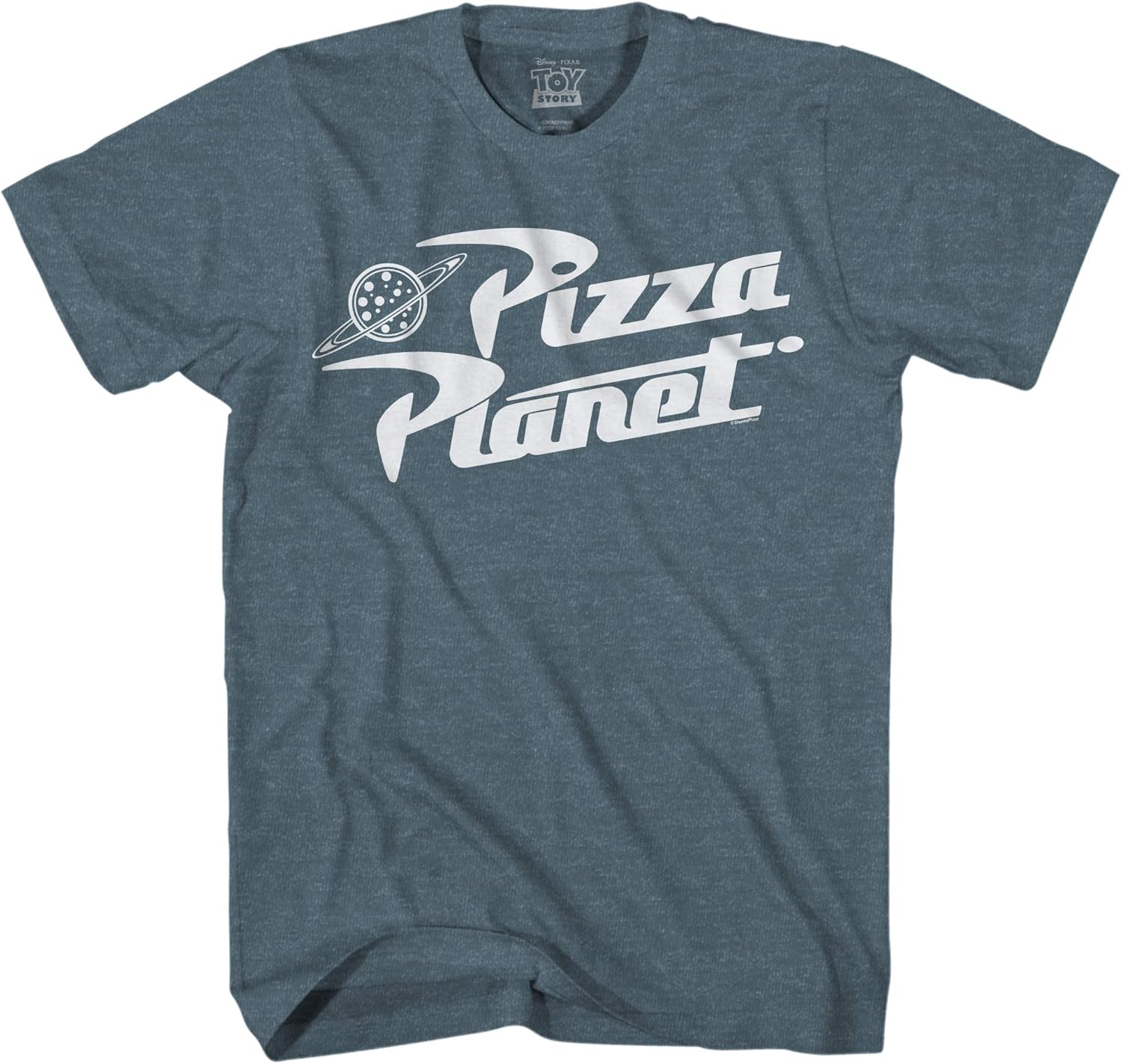 Toy Story Pizza Planet Delivery Adult Heather Red T-Shirt: Clothing