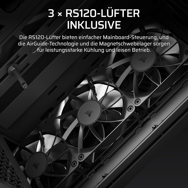 3200D RS Mid-Tower ATX PC-Gehäuse – Schwarz