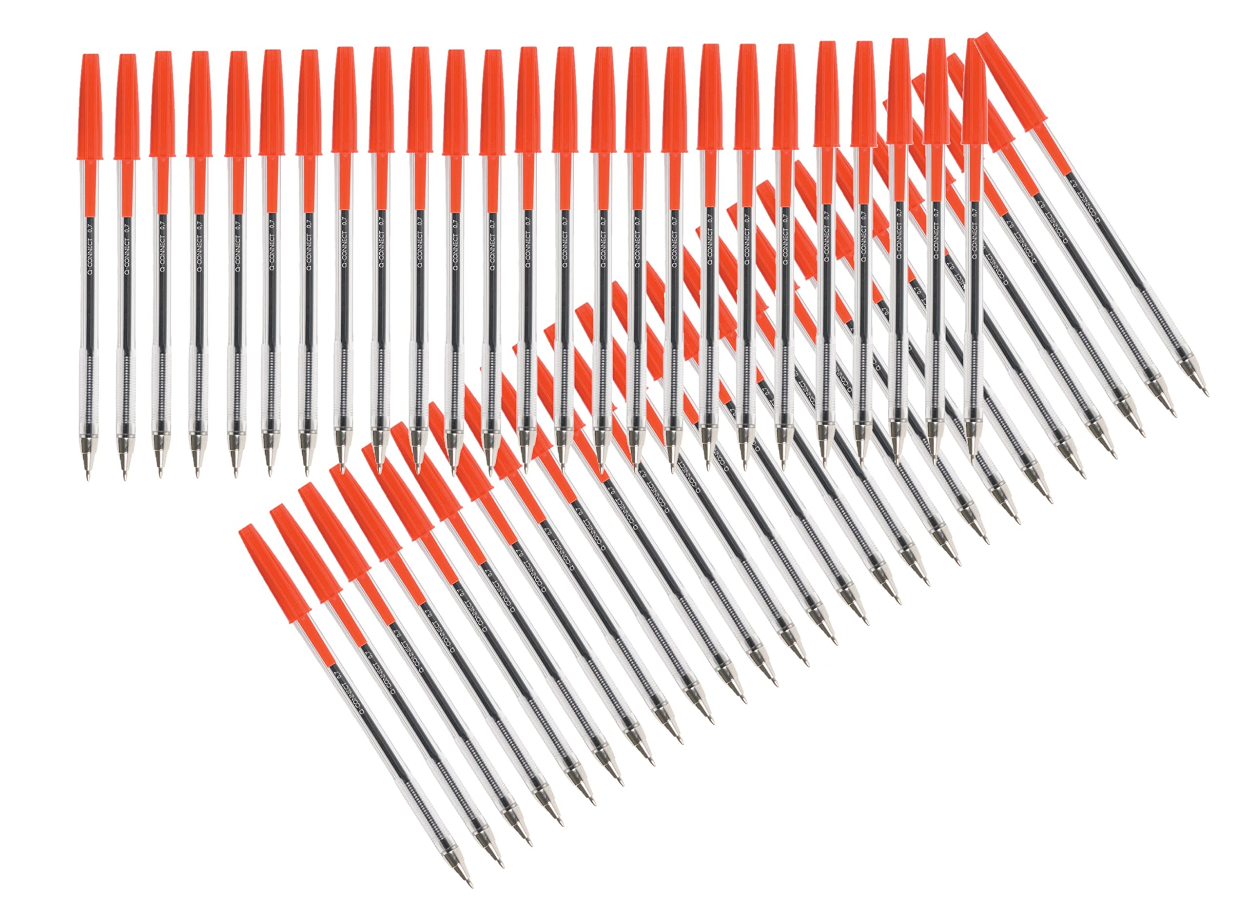 Q-Connect Ballpoint Pen Medium Red (50 Pack) KF26041