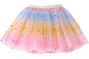 Simplicity Baby Girl's Rainbow Tutu Skirt 4-Layer Tulle Princess Ballet Dress