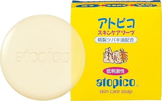 Amazon アトピコ スキンケアソープ 80g 敏感肌 乾燥肌 精製ツバキ油配合 大島椿 ベビーソープ