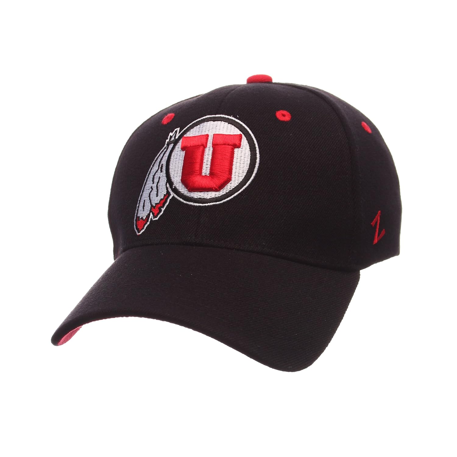 NCAA Utah Utes Men's ZH Stretch Fit Cap Black X Large NCAA Utah Utes Men's ZH Stretch Fit Cap Black X Large