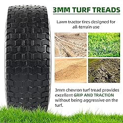 AR-PRO (2-Pack) 13x5.00-6 Flat Free Tire and Wheel