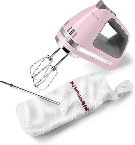 Amazon Com Kitchenaid 7 Speed Digital Hand Mixer Pink Kitchen