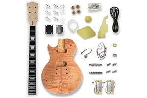 BEXGEARS Left-handed Electric Guitar Kits For okoume Body neck & composite ebony fingerboard