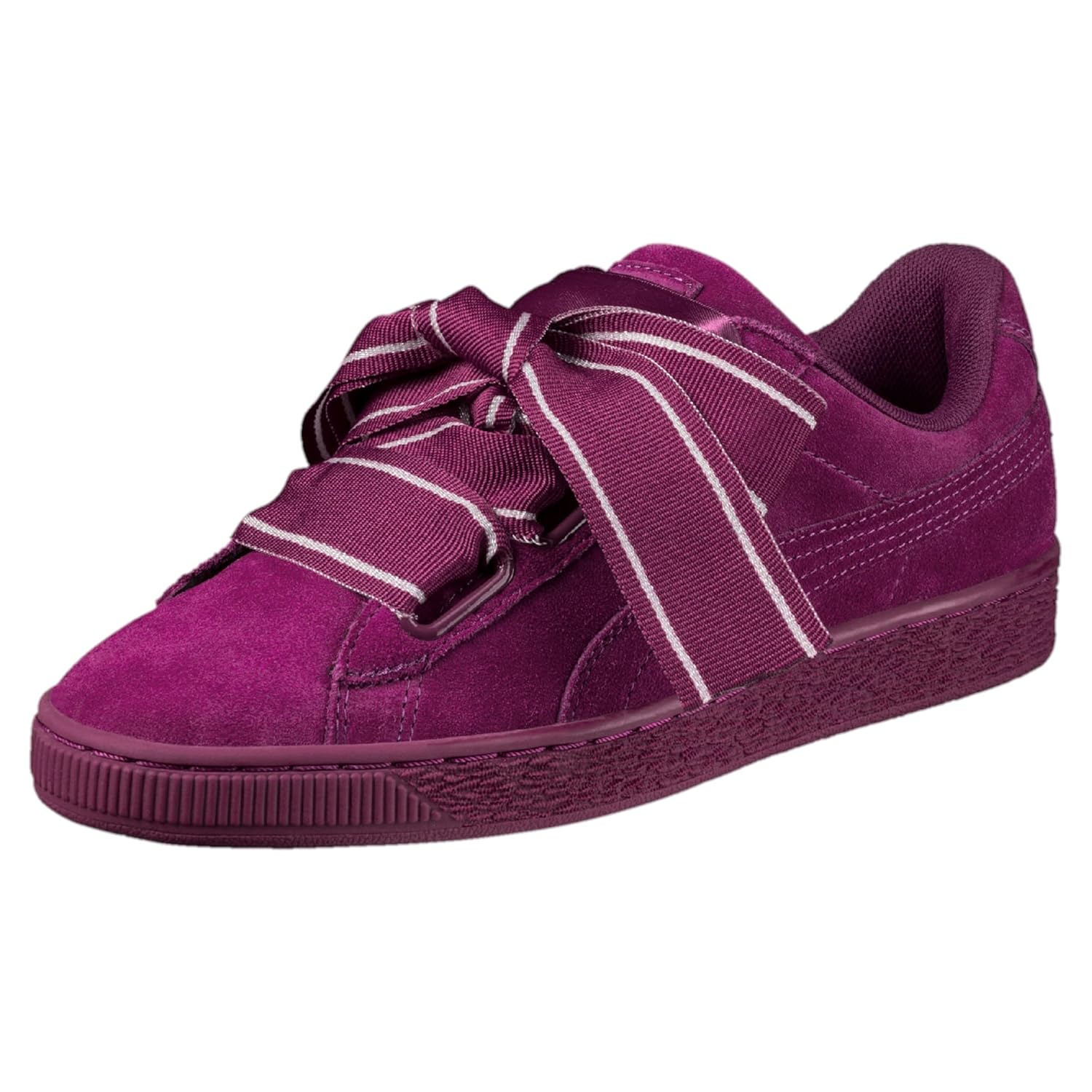 puma suede heart purple