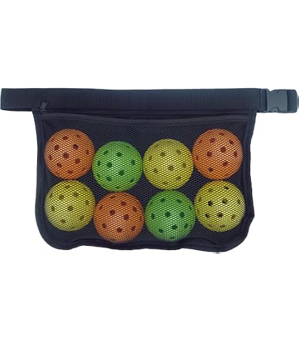 Sac Banane Pour Balles De Tennis/pickleball - Avec Poche Sécurisée, Réglable 45-130cm, Grande Capacité - Sport Et Pratique