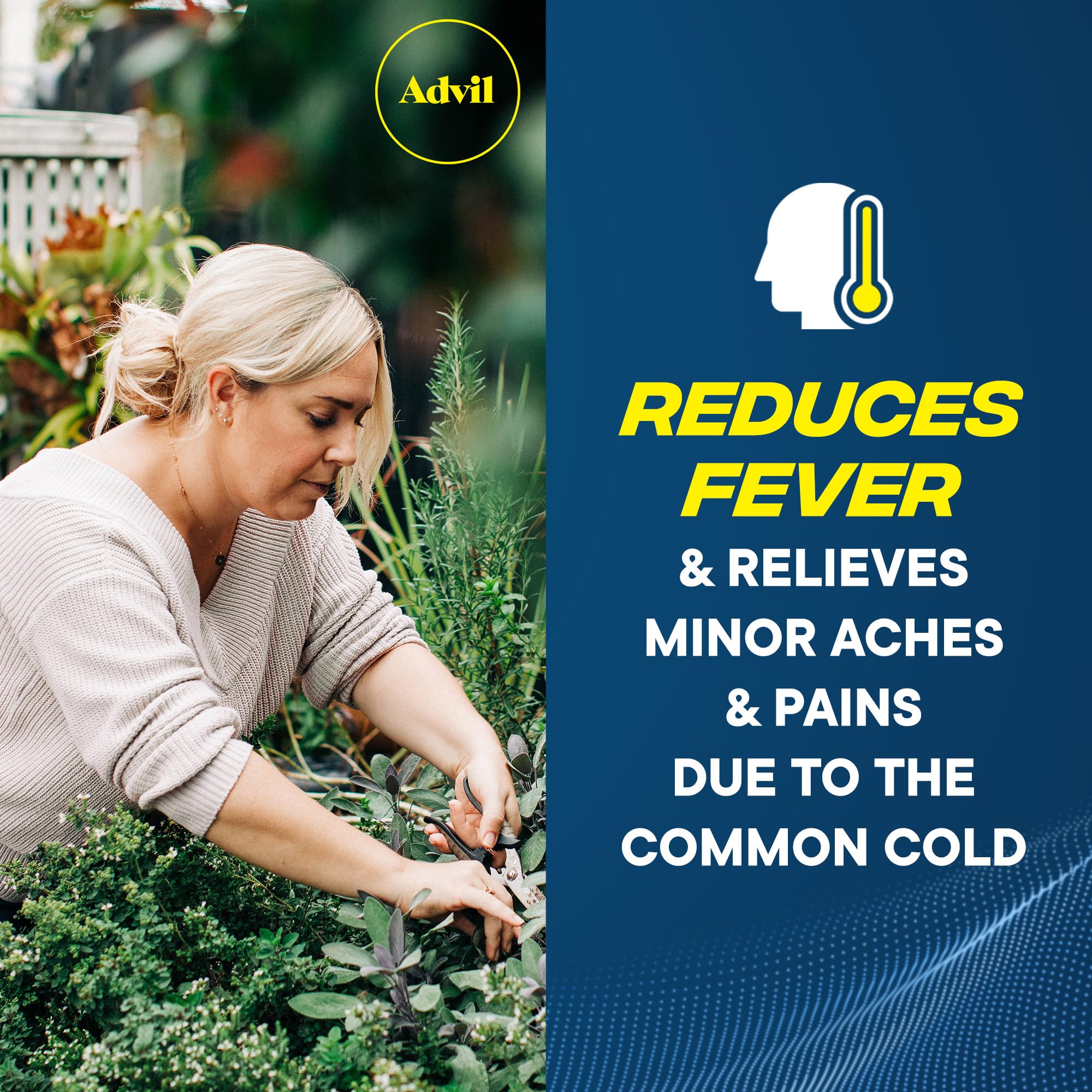 Advil Pain Reliever and Fever Reducer, Pain Relief Medicine with Ibuprofen 200mg for Headache, Backache, Menstrual Pain and Joint Pain Relief - 200 Coated Tablets