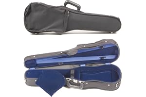 Bobelock Student 1007SV 4/4 Violin Case: Black Exterior & Blue Velvet Interior with Suspension
