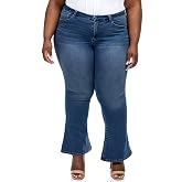 1822 Denim Women's Plus-Size 32" Better Butter High-Rise Flare Jeans