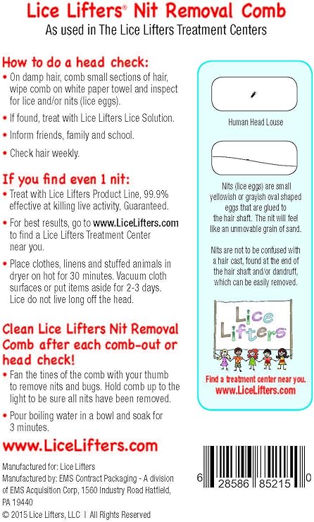 Amazon Com Lice Lifters Nit Lice Removal Micro Grooved