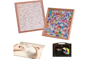 DIY Wooden Cat Puzzle Frame, Paintable 3D Cat-Shaped Wooden Photo Frame, Cats Shaped Woodens Jigsaw Puzzle Decor for Craft Lo