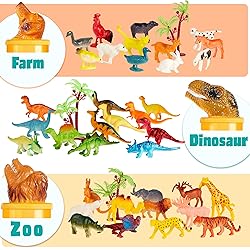 JOYIN 69Pcs Small Animal Figures, Assorted Mini