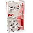 Pentel R.S.V.P. RT Retractable Ballpoint Pen, 1.0mm Tip, Red Ink, Box of 12 (BK93-B)