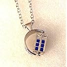 Doctor Who SPINNING 3D TARDIS Police Box Pendant NECKLACE w/ 30" Chain