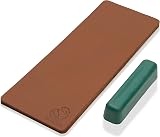 BeaverCraft Leather Strop for Knife Sharpening Stropping Kit Polishing Compound view 1