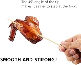 NadaKin 200 PCS Natural Bamboo Skewers 25 cm for BBQ Kabobs Appetizers view 8