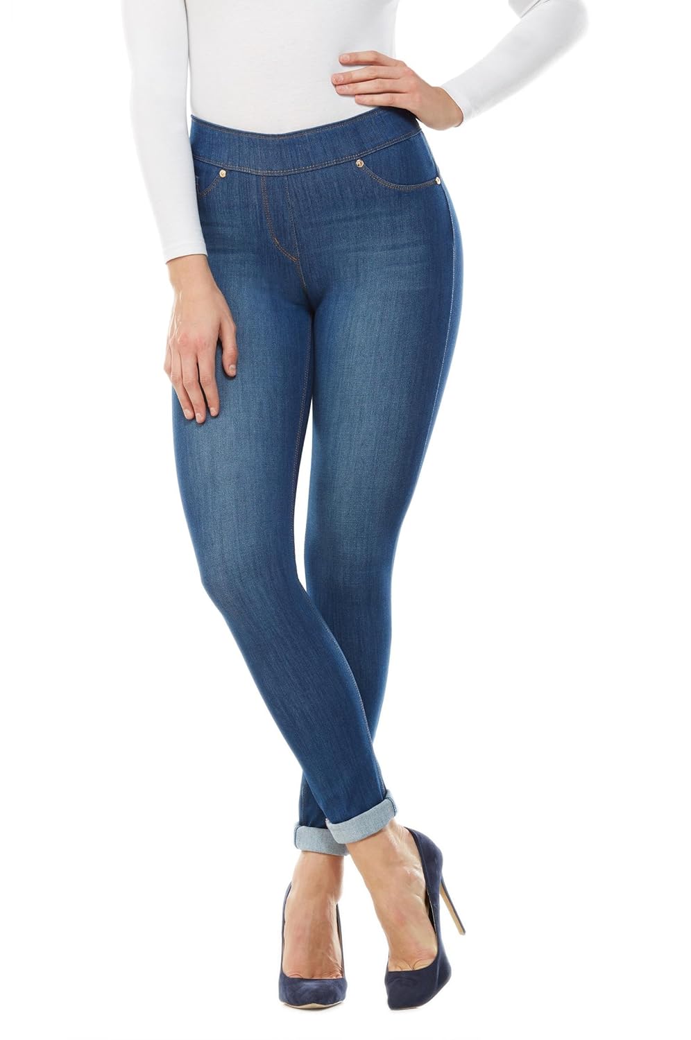luxe denim skinny ankle