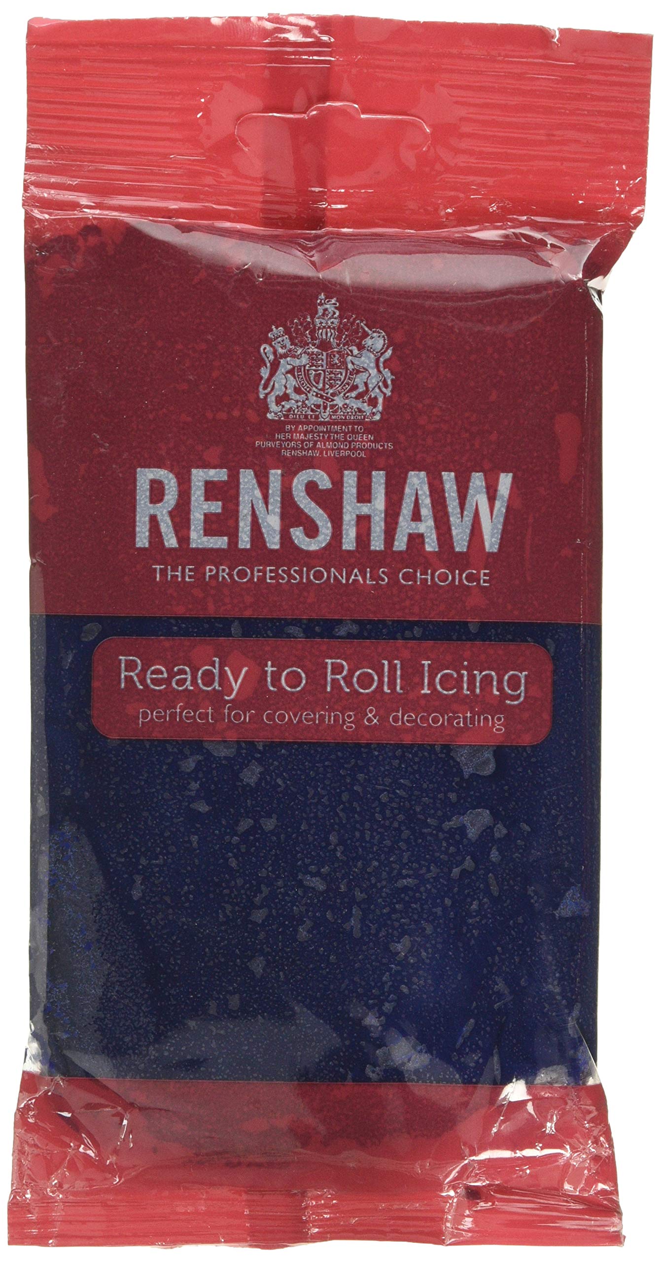 Renshaw Ready to Roll Fondant Icing Sugarpaste - 250g Packs (Navy Blue 250g)