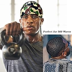 3Pcs Silk Durag for Men Designer Durag for Women