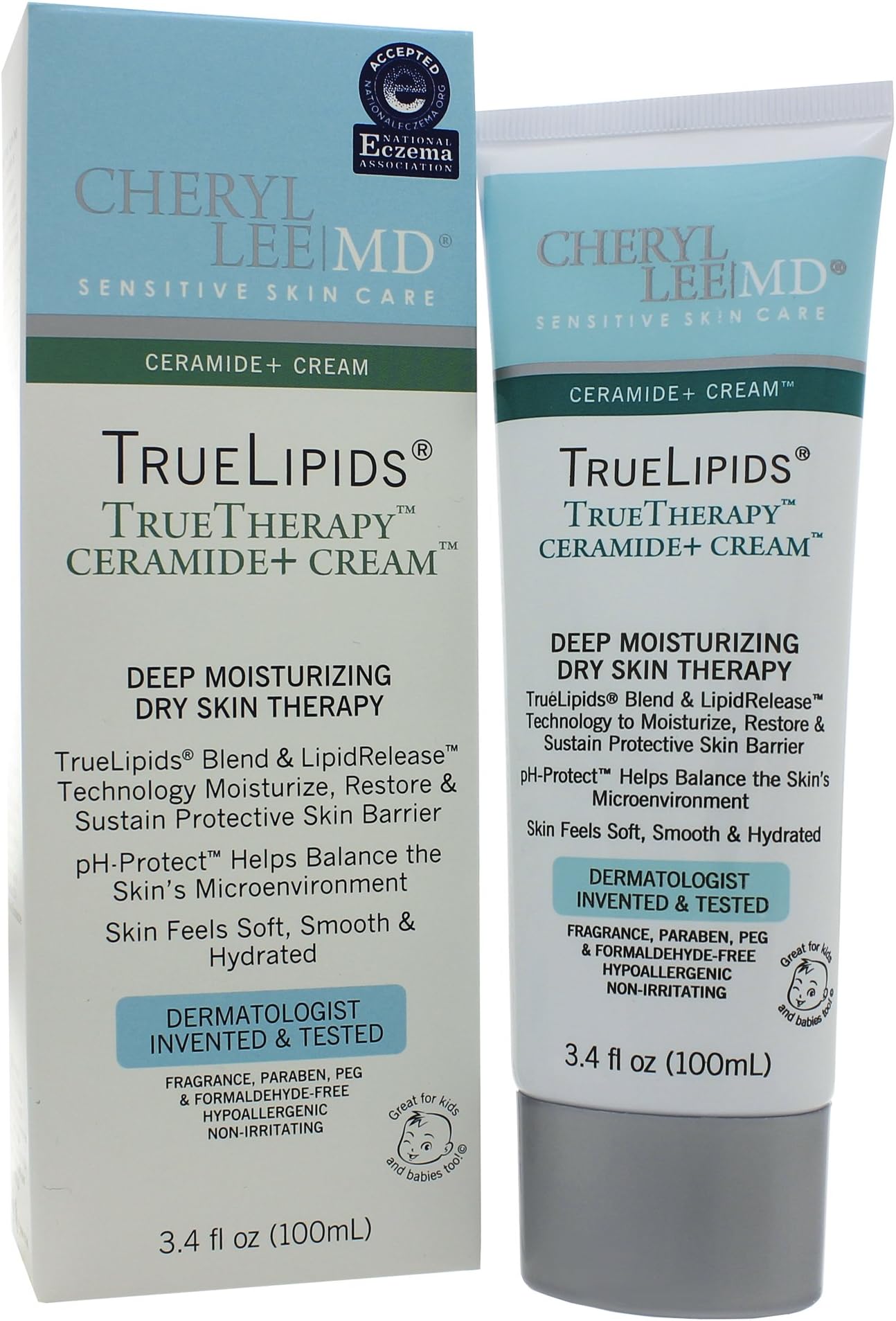 TrueLipids TrueTherapy Ceramide + Cream 3.4 Ounces - Cheryl Lee MD