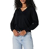 Amazon Essentials Women's Regular-Fit Lightweight V-Neck Cropped Sweater