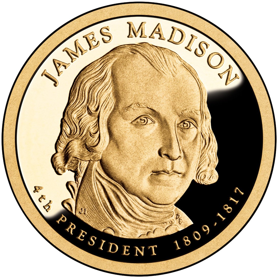 James madison dollar coin 1825
