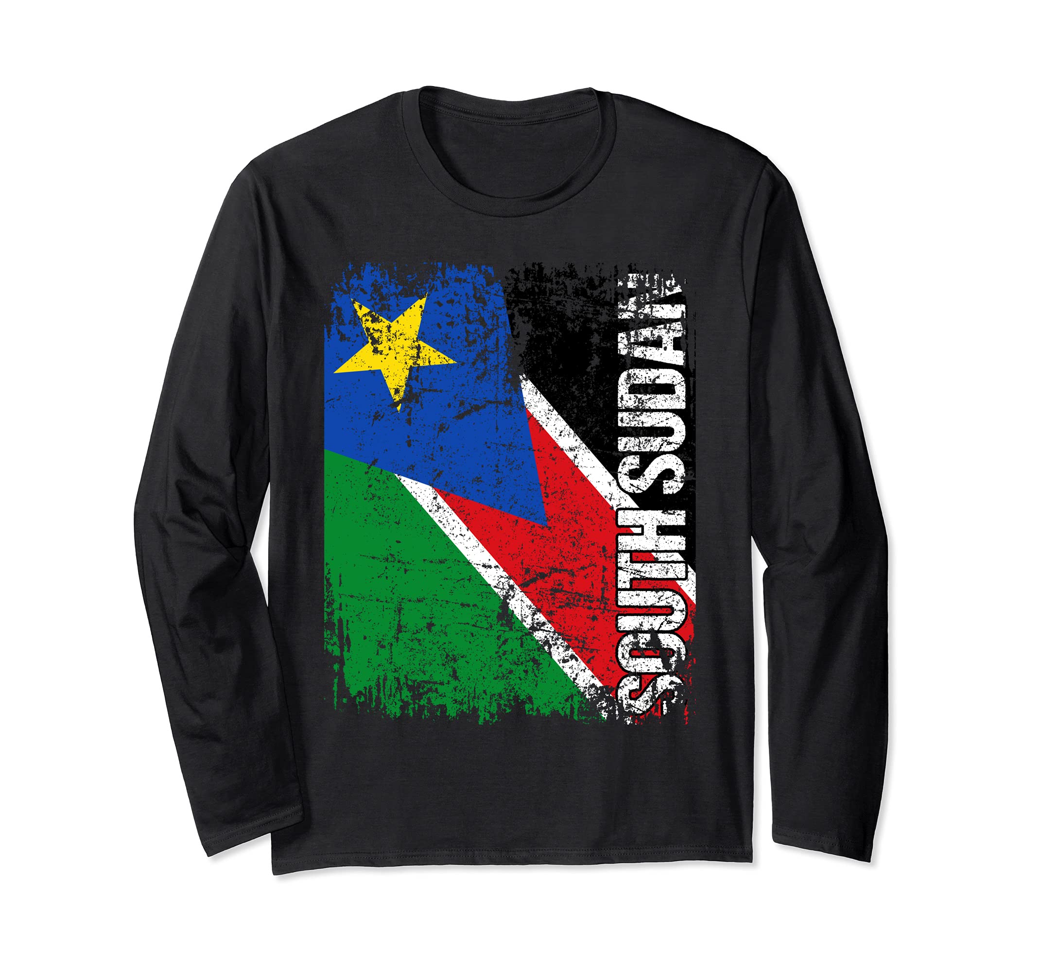 SOUTH SUDAN Flag Vintage Distressed SOUTH SUDAN Long Sleeve T-Shirt