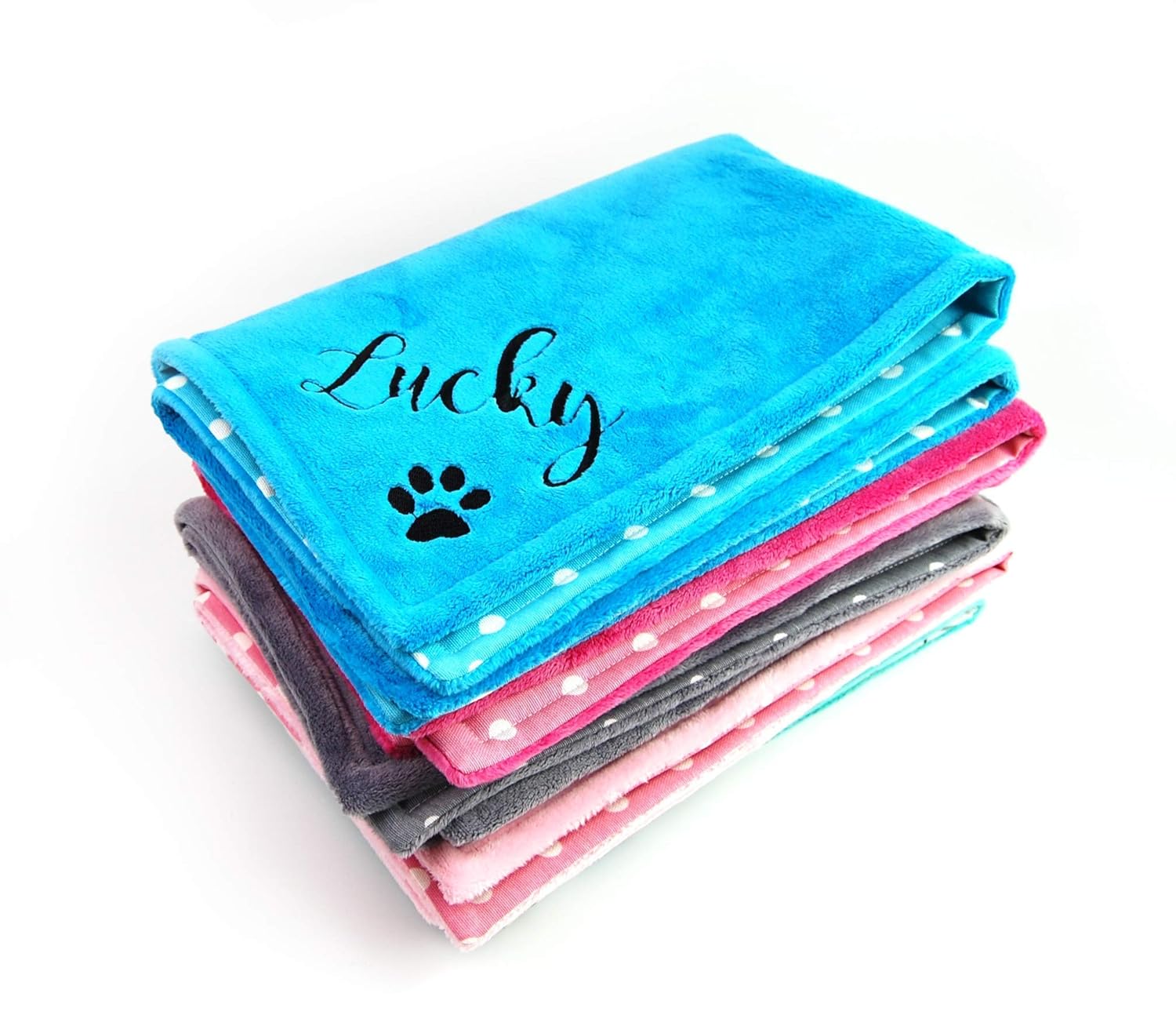 Personalized Dog Blanket Personalized Embroidered Puppy Blanket Small