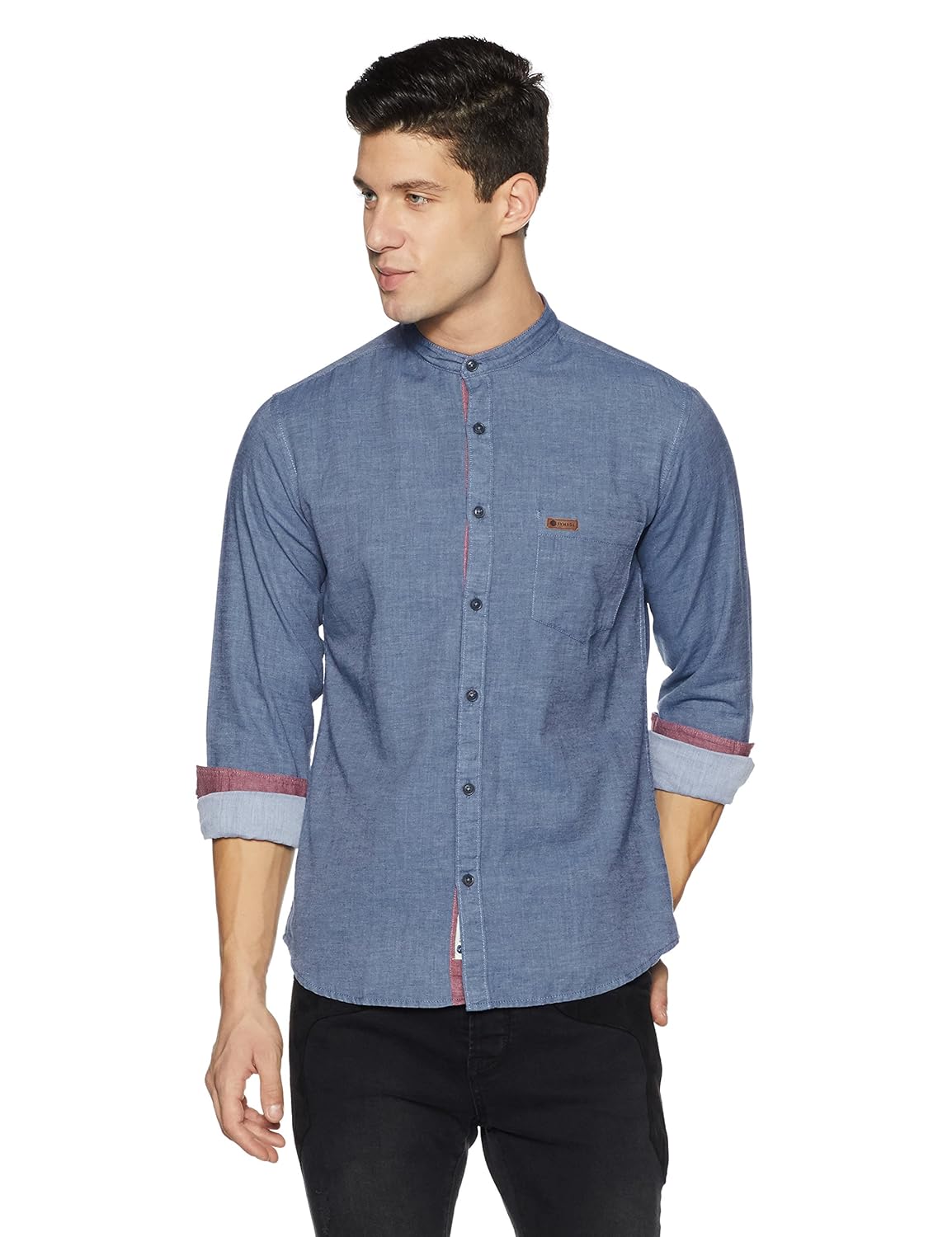 symbol amazon brand men's regular fit casual shirt