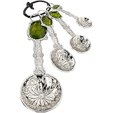 Ganz 4-Piece Measuring Spoons Set, Turtle , silver