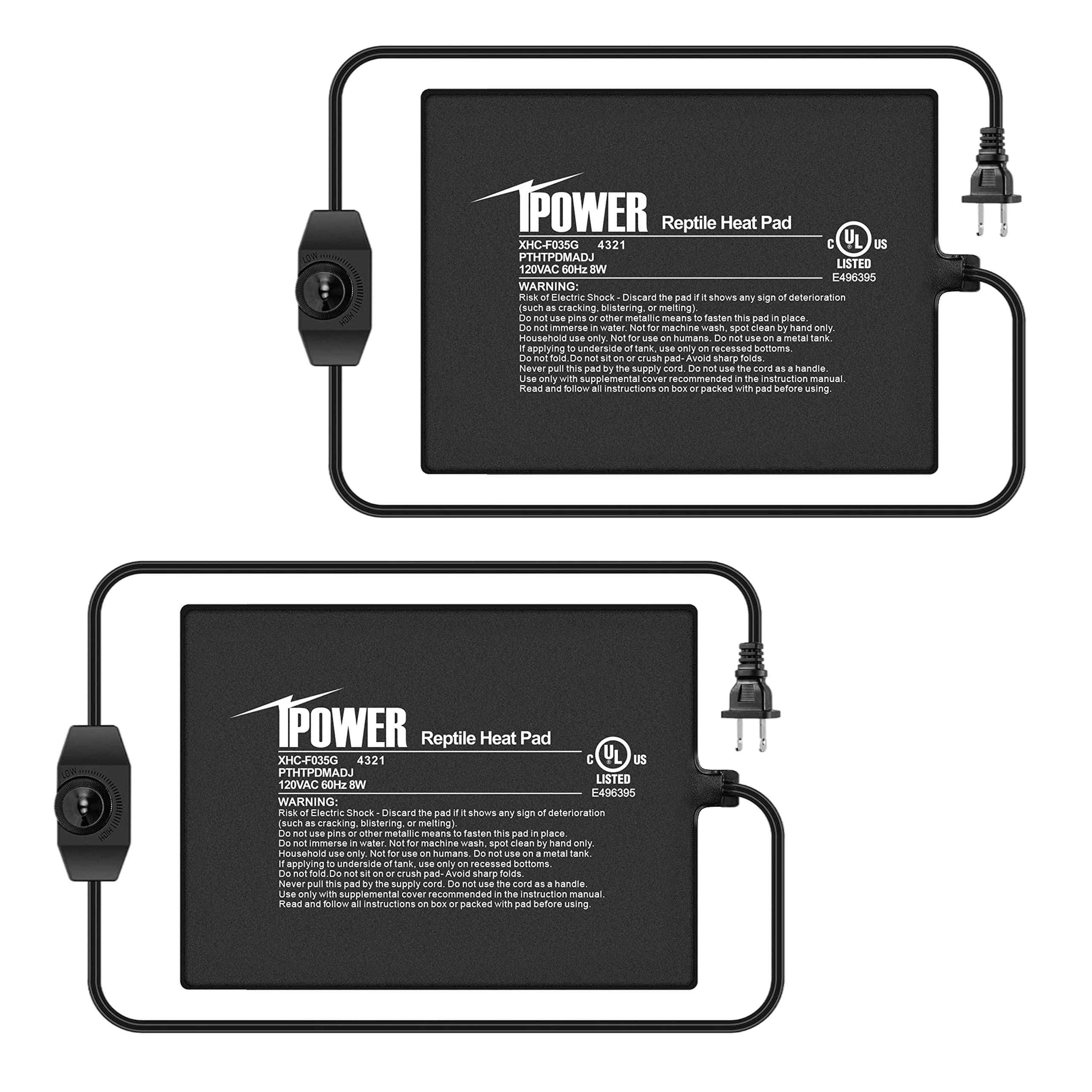 iPower 6X8 Inch 8 Watts Reptile Heating Mat with