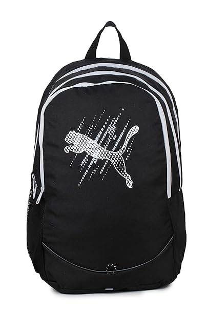 Puma 21 Ltrs Black-Gray Violet School Backpack (7593101)