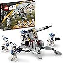 LEGO Star Wars 501st Clone Troopers Battle Pack 75345 Toy Set - Buildable AV-7 Anti Vehicle Cannon, 4 Minifigures, Clone Squa