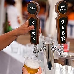 Beer Tap Handle Set of 2 - Magnetic Chalkboard Beer
