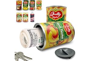 AZ-HOMEY Fake Soup Can Diversion Safe - Keep Your Valuables Safe - like Jewelry, Cash, Money, Coins, Car Keys - Storage Home Security - Peach