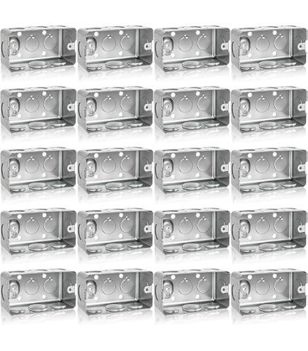 Raco 640 Handy Mini Electrical Box – 7.3 Cu In, Steel, 3-3/4 X 1-9/16 Inch, 1-1/2 Inch Deep, Made In USA, For Residential Wiring & Junction Applications