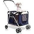 PetLuv Dog Stroller, Cat Stroller, Pet Stroller, Cat Strollers for 2 Cats, Dog Stroller for Small Dogs 10 Lbs, Dog Stroller for Medium Dogs 45 Lbs, Pet Stroller Cats, Dog Cart Puppy Stroller Pet Wagon