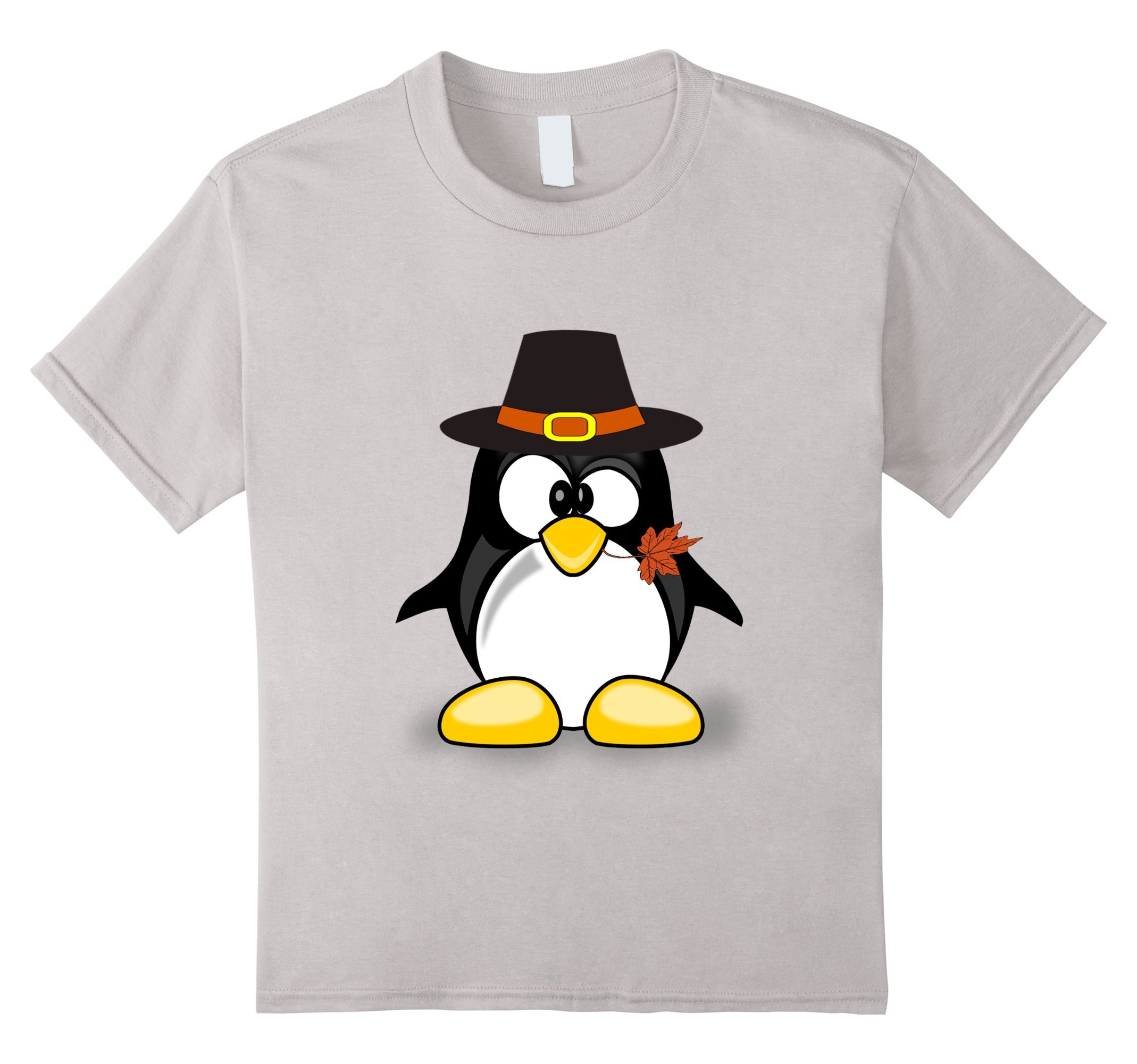 Thanksgiving Penguin Pilgrim T Shirt - Fall Holiday Gift
