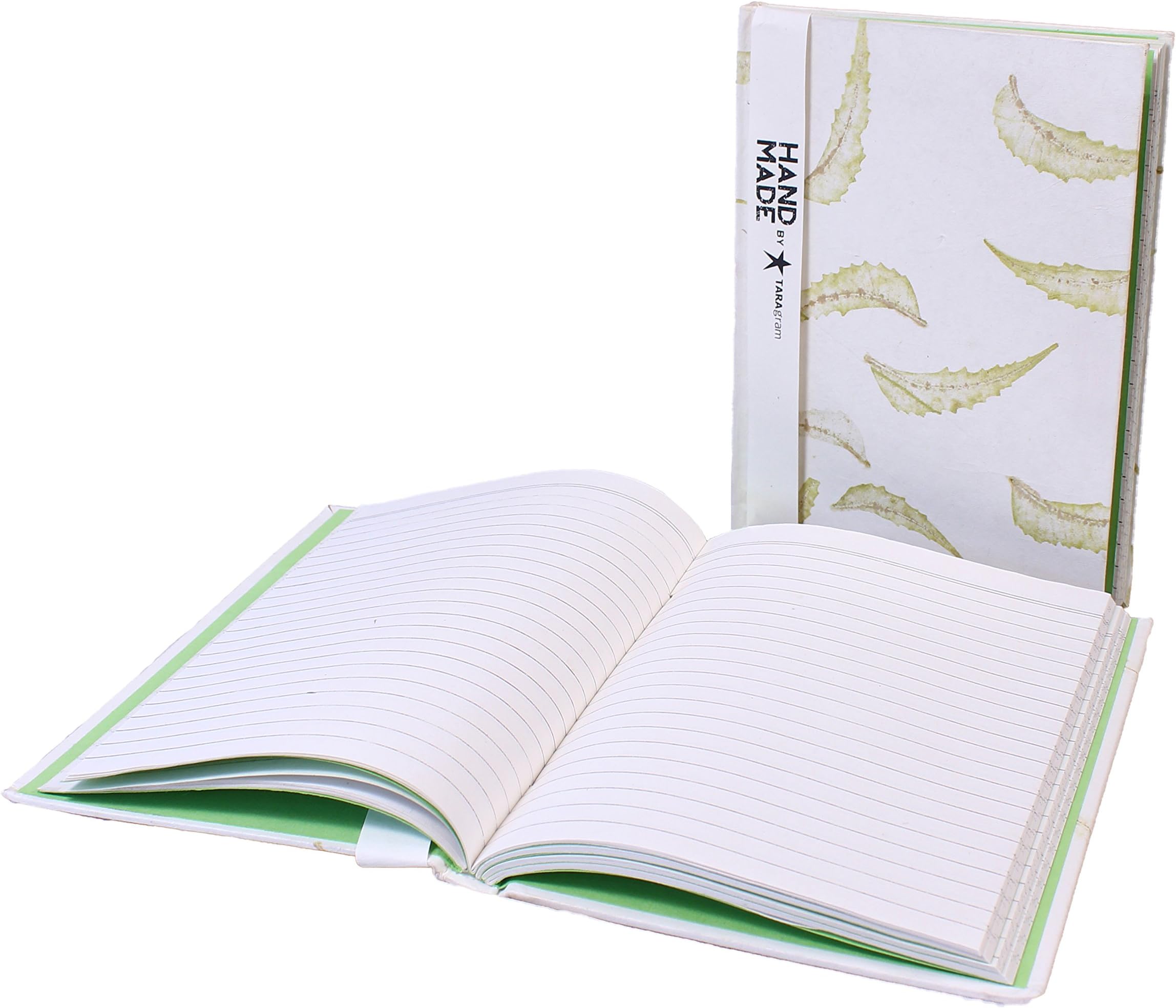 TARAgram Handmade Paper Diary with Neem Leaves Impression