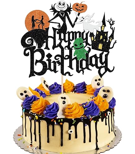 Jack Skellington The Nightmare Before Christmas Edible Cake Topper Image