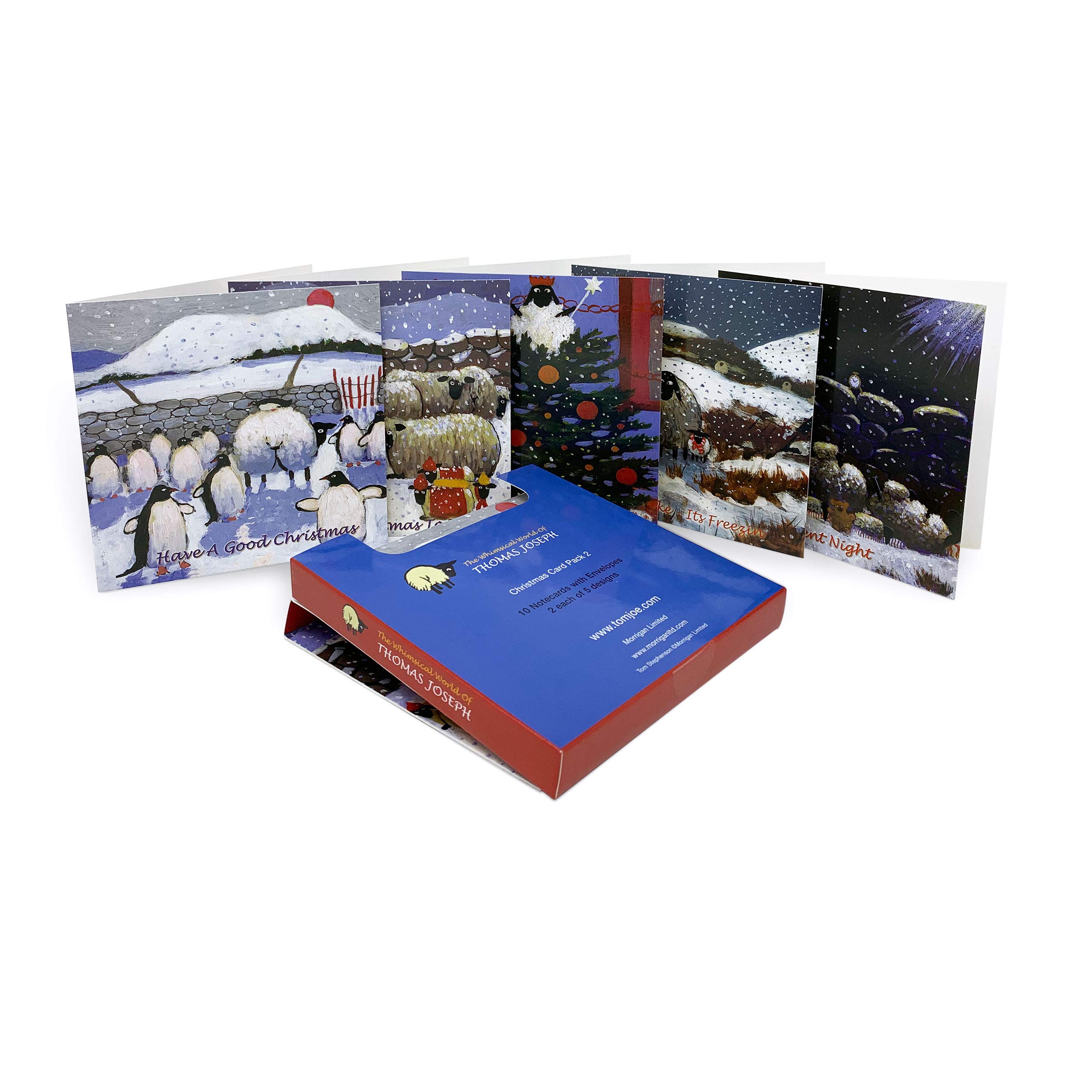 Christmas Card Pack by Irish Artist Thomas Joseph - Greeting Notelets - Set 2