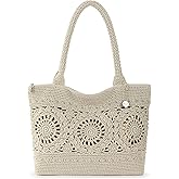 The Sak Crafted Classics Tote Bag - Hand Crochet Women's Purse For Everyday, Travel, Beach Bag - Carryall Shoulder Bag Straps